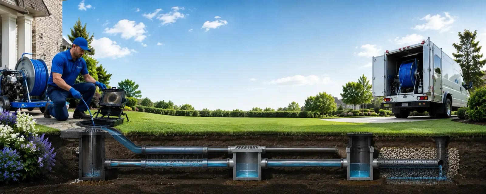 Outdoor drain cleaning information for Fairmont, OK